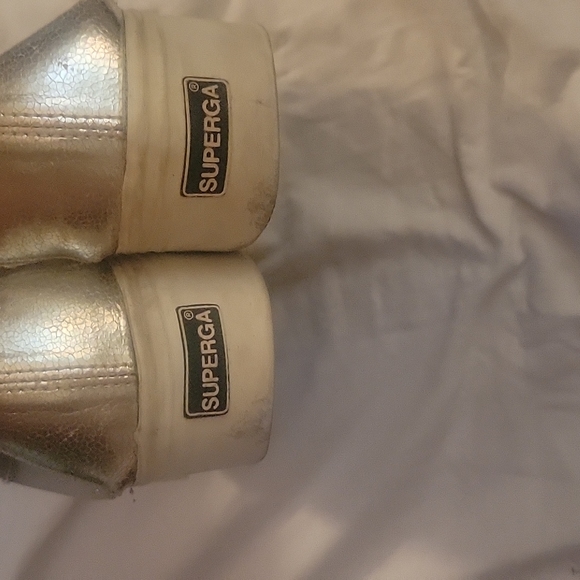 Superga Size 9 Silver and See Thru Mesh Sneaker - Picture 3 of 5